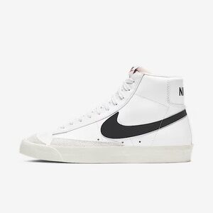 Nike Men's Blaze  White and Black High-Top Sneakers